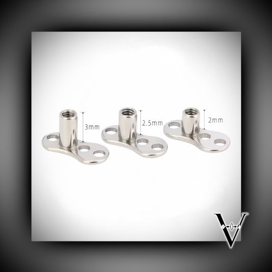 3 Holes Dermal Anchor